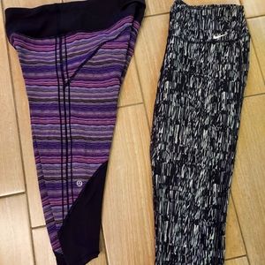 Lululemon and Nike capri leggings lot
